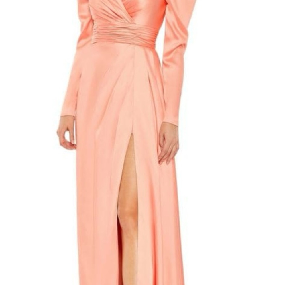 Elegant Peach Evening Gown